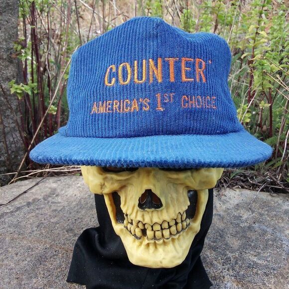 Vintage Counter America's First Choice Corduroy Snap Back Hat Cap - Picture 1 of 7